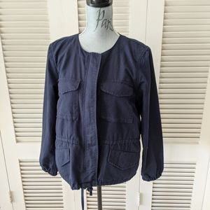 Gap navy cotton utility jacket
